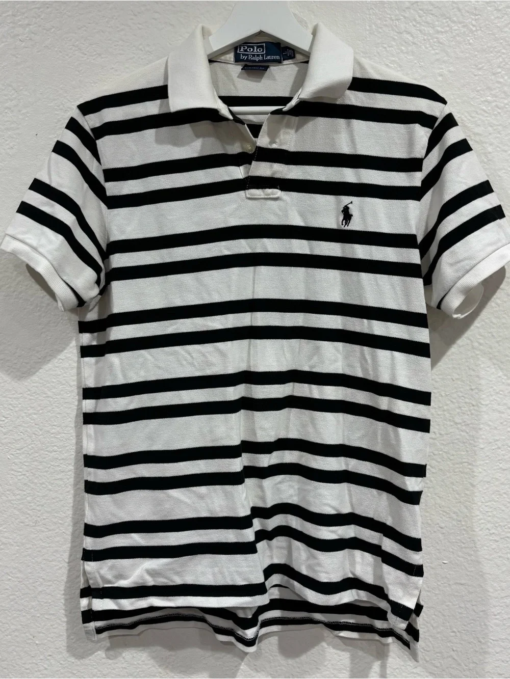 Vintage 1990’s Polo Ralph Lauren Custom Fit Men's Striped Short Sleeve Size L